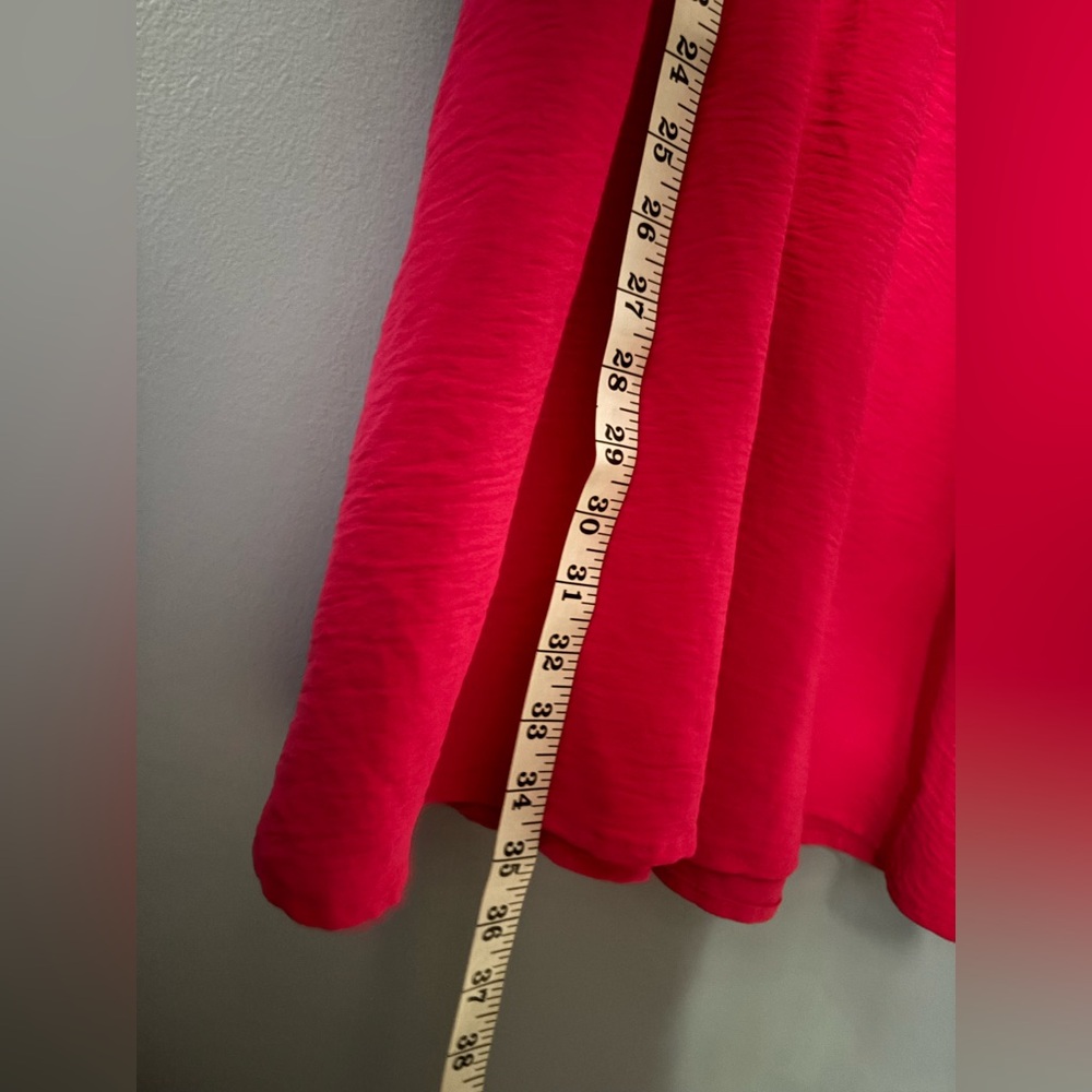 june & hudson Hot Pink Puff-Sleeve Babydoll Tunic - Picture 7 of 9